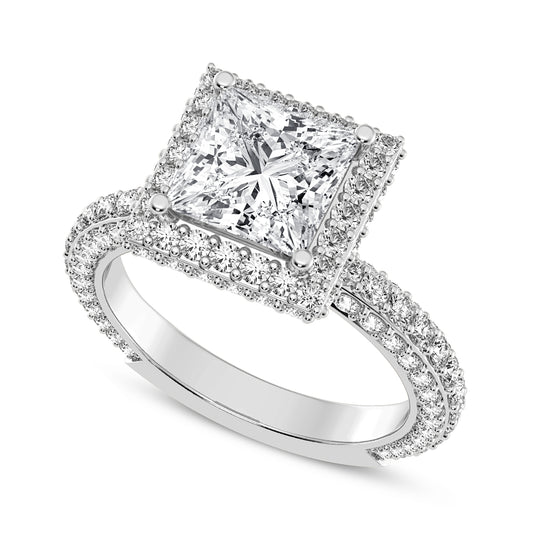 Princess Halo Engagement Ring (SKU#10059RG-200)