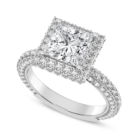Princess Halo Engagement Ring (SKU#10059RG-200)
