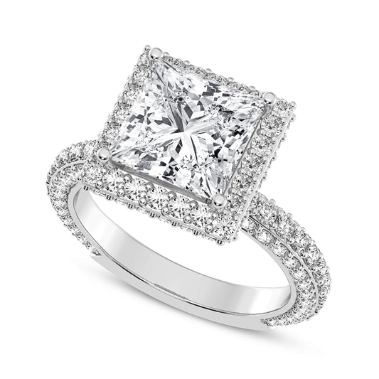 Princess Halo Engagement Ring (SKU#10059RG-300)