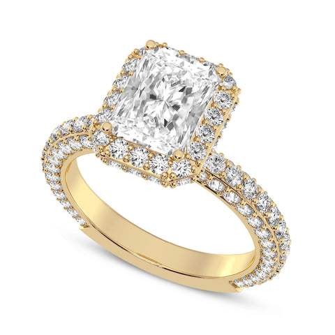 Radiant Cut Halo Engagement Ring (SKU#10058RG-200)
