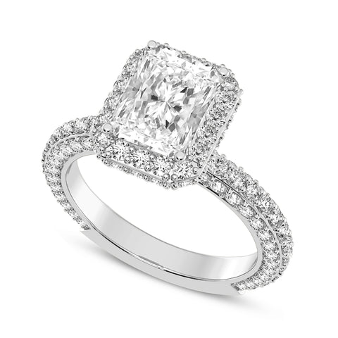 Radiant Cut Halo Engagement Ring (SKU#10058RG-200)