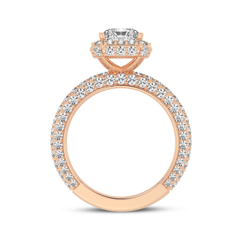 Radiant Cut Halo Engagement Ring (SKU#10058RG-200)