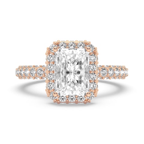 Radiant Cut Halo Engagement Ring (SKU#10058RG-200)
