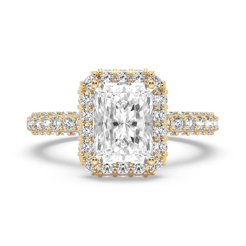Radiant Cut Halo Engagement Ring (SKU#10058RG-200)