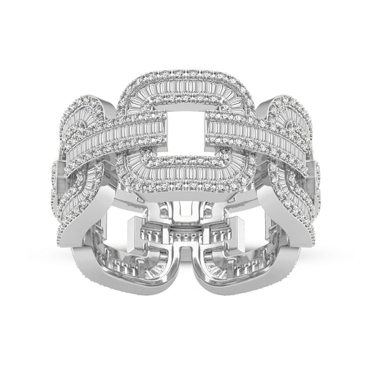 Round And Baguette Combination Women's Engagement Band (SKU#09119RG)