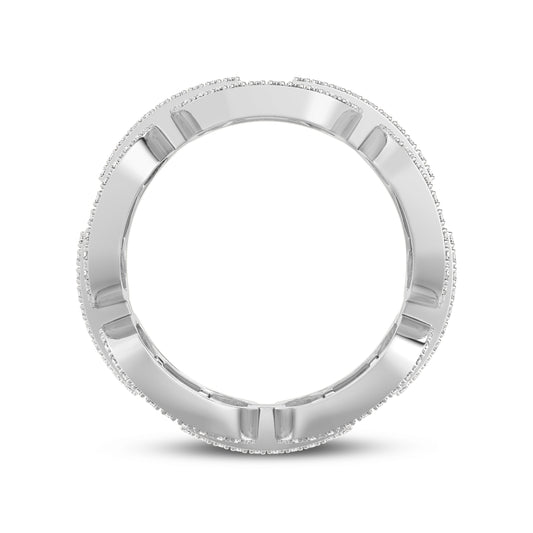 Round And Baguette Combination Women's Engagement Band (SKU#09119RG)