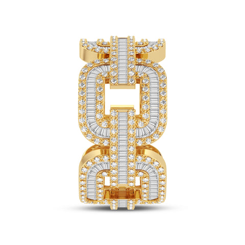 Round And Baguette Combination Women's Engagement Band (SKU#09119RG)