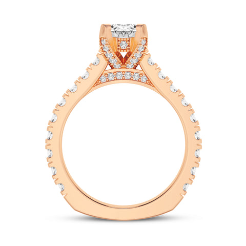 Oval Without Halo Engagement Ring (SKU#10019RG-100)