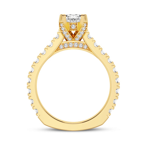 Oval Without Halo Engagement Ring (SKU#10019RG-100)