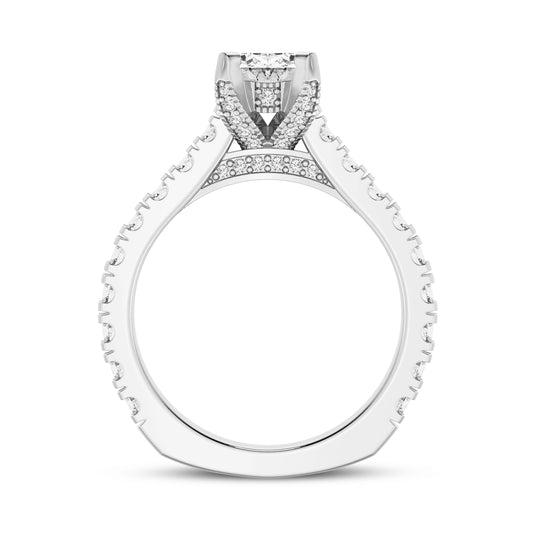 Oval Without Halo Engagement Ring (SKU#10019RG-100)