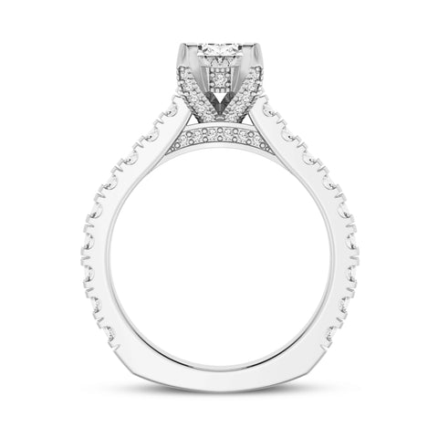 Oval Without Halo Engagement Ring (SKU#10019RG-100)