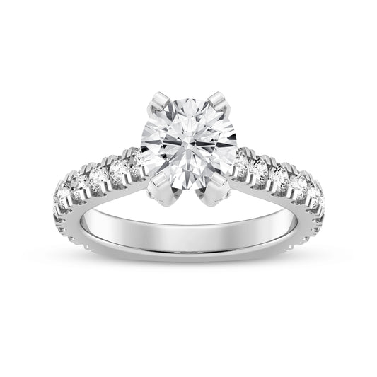 Round Without Halo Engagement Ring (SKU#10021RG-100)