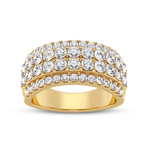 Four Row Diamond Men's Band (SKU#09330RG)