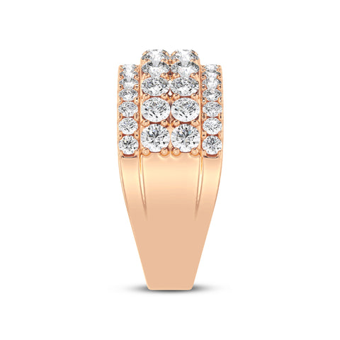 Four Row Diamond Men's Band (SKU#09330RG)