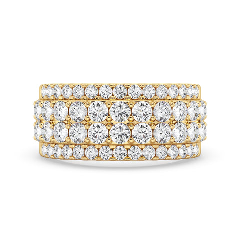 Four Row Diamond Men's Band (SKU#09330RG)