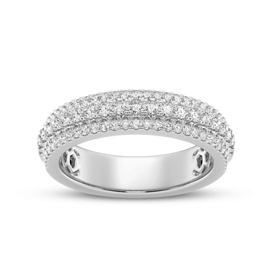 Three Row Diamond Men's Band (SKU#09273RG)