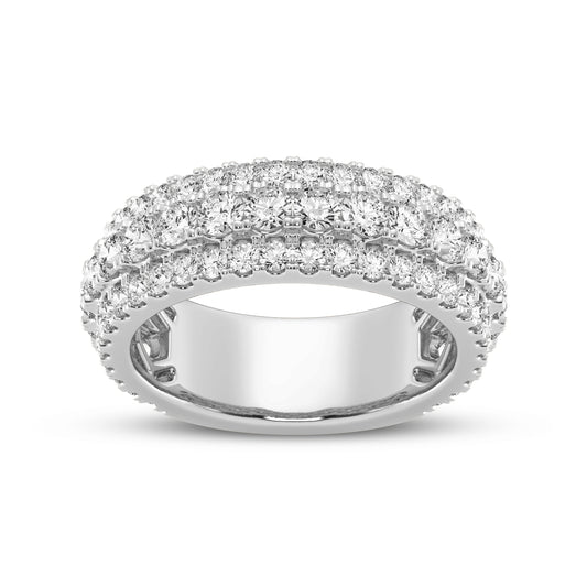 Three Row Diamond Men's Band (SKU#09272RG)