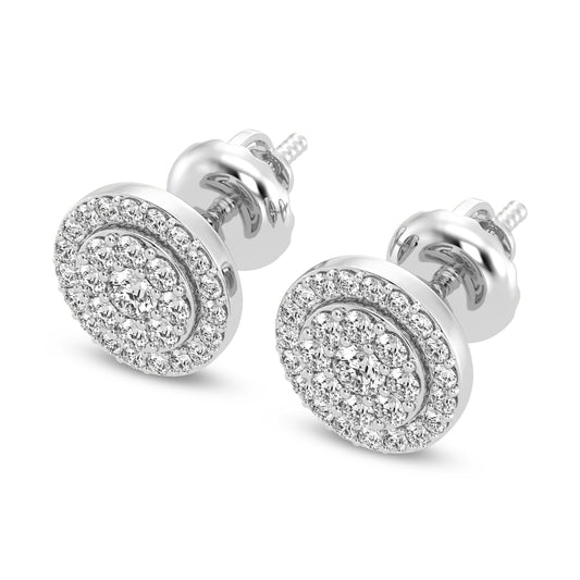 Cluster Earrings In Round Shape (SKU#05688ER)