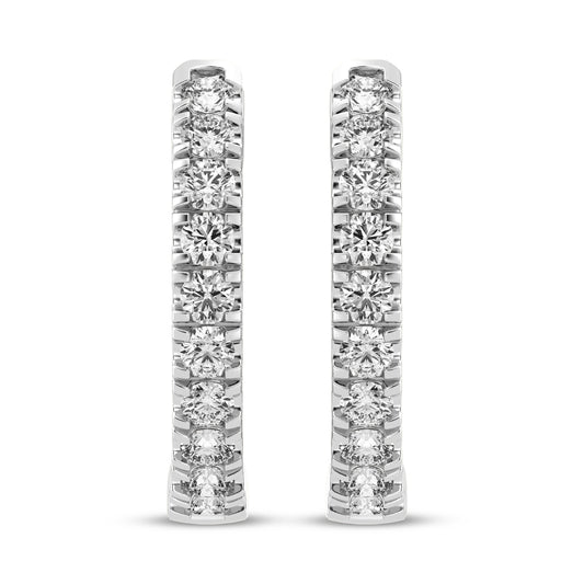 Diamond Huggie Earrings 0.12 Cts