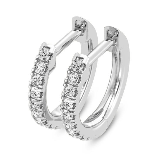 Single Row Huggies Earrings (SKU#05690ER)