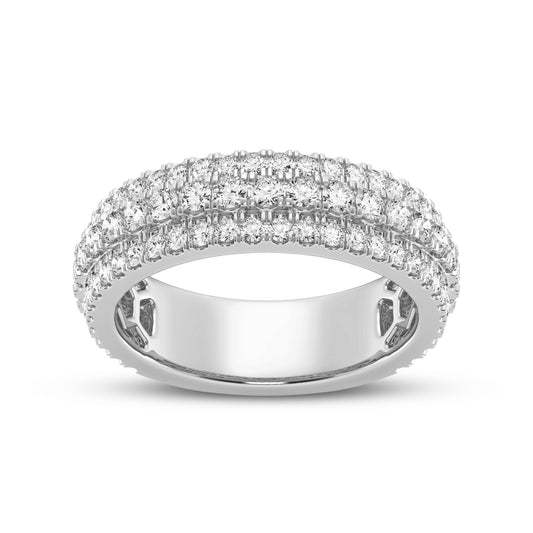 Three Row Diamond Men's Band (SKU#01679RG)